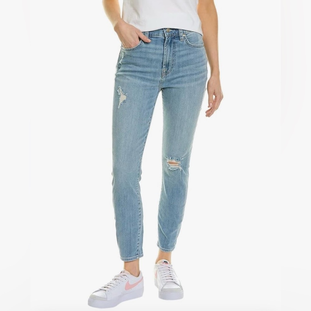 7 For All Mankind Light Blue Skinny Jeans